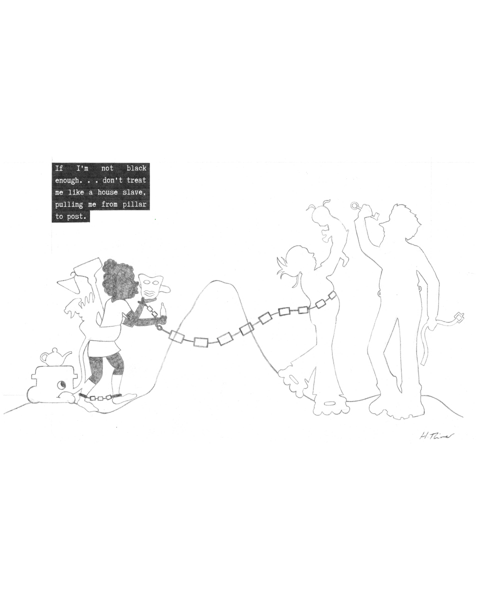 10, Hope River, 2023, Pencil and print on paper, 29.7 x 21cm