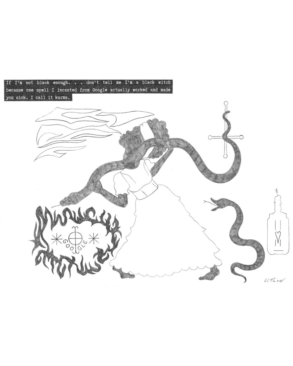 11, Hope River, 2023, Pencil and print on paper, 29.7 x 21cm