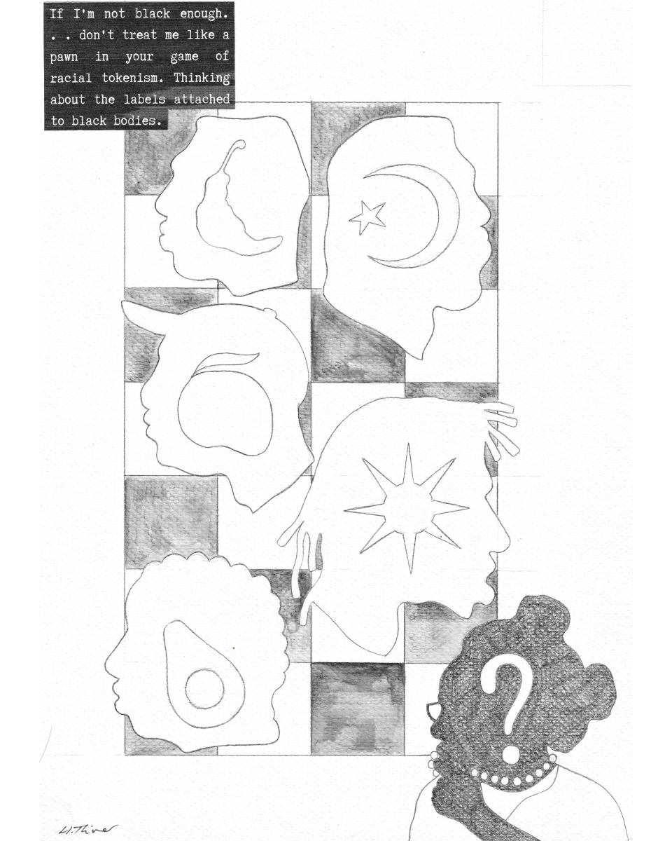 2, Hope River, 2023, Pencil and print on paper, 21 x 29.7cm
