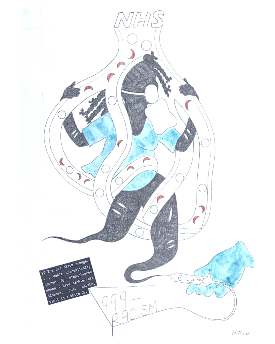 20, Hope River, 2023, Pencil and print on paper, 29.7 x 42cm